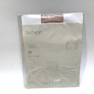 Austrian Pantyhose Gazelle Fashion Size M Powder light tan New old stock Vtg